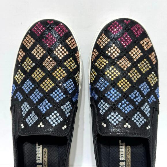 Skechers Street Uplift Wild Thang Flatform Multicolor Sequined Sneakers 7.5 - Picture 7 of 12